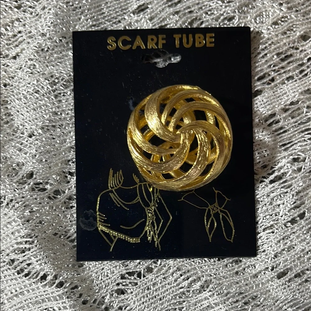 💕Bundle 3 of $20 Elegant Gold-Tone Scarf Ring